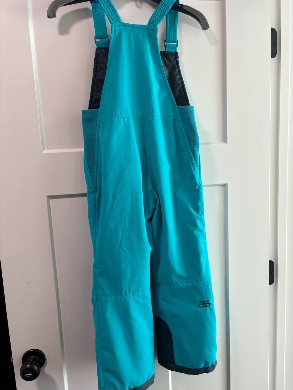 Arctix Teal Snow Bib Overalls with Black Chest Panel Girls Youth XS